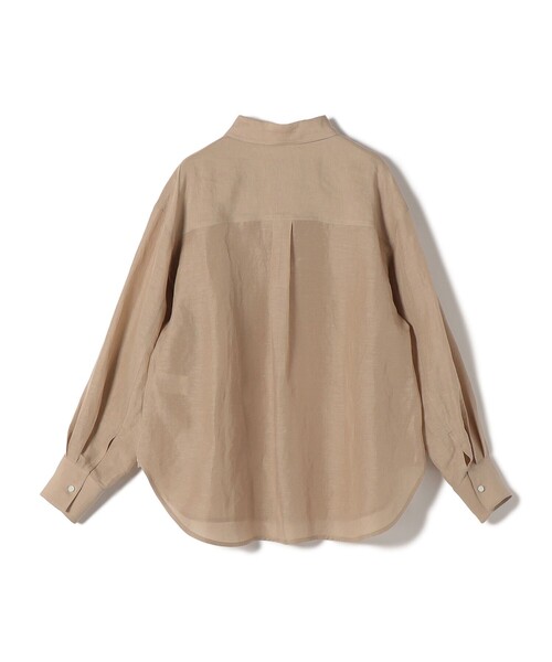 SHIPS(シップス)の「【実力派ベーシック】〈手洗い可能〉IMPERIAL LINEN 混 オーバー サイズ シャツ(シャツ/ブラウス・レディース・ネイビー/ベージュ/ライトピンク/オフホワイト/サックスブルー/ブラウン・38/36)」の12枚目の写真