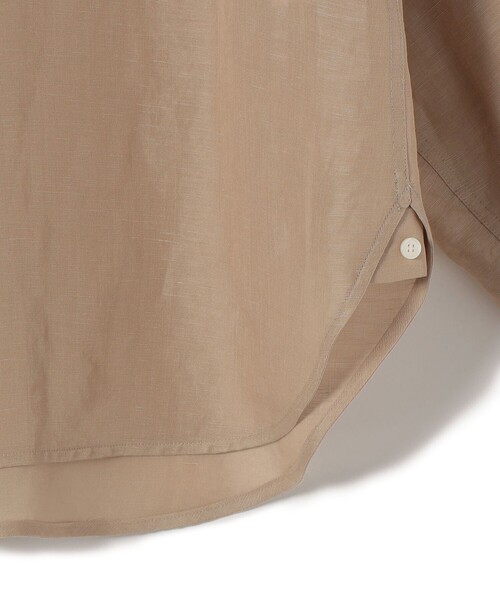 SHIPS(シップス)の「【実力派ベーシック】〈手洗い可能〉IMPERIAL LINEN 混 オーバー サイズ シャツ(シャツ/ブラウス・レディース・ネイビー/ベージュ/ライトピンク/オフホワイト/サックスブルー/ブラウン・38/36)」の14枚目の写真