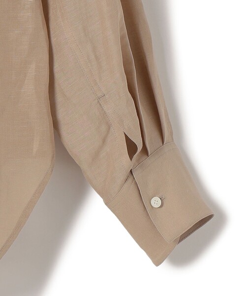 SHIPS(シップス)の「【実力派ベーシック】〈手洗い可能〉IMPERIAL LINEN 混 オーバー サイズ シャツ(シャツ/ブラウス・レディース・ネイビー/ベージュ/ライトピンク/オフホワイト/サックスブルー/ブラウン・38/36)」の15枚目の写真