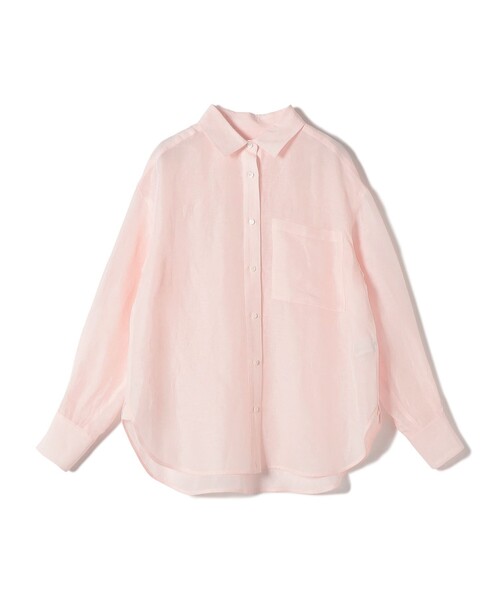 SHIPS(シップス)の「【実力派ベーシック】〈手洗い可能〉IMPERIAL LINEN 混 オーバー サイズ シャツ(シャツ/ブラウス・レディース・ネイビー/ベージュ/ライトピンク/オフホワイト/サックスブルー/ブラウン・38/36)」の19枚目の写真