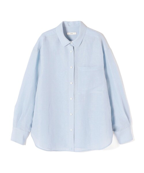 SHIPS(シップス)の「【実力派ベーシック】〈手洗い可能〉IMPERIAL LINEN 混 オーバー サイズ シャツ(シャツ/ブラウス・レディース・ネイビー/ベージュ/ライトピンク/オフホワイト/サックスブルー/ブラウン・38/36)」の21枚目の写真