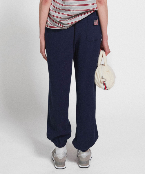 MENASOO（ミナス）の「Track Logo Waffle Jogger Pants_Navy（スウェットパンツ・レディース・ネイビー・F）」の4枚目の写真