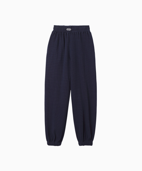 MENASOO（ミナス）の「Track Logo Waffle Jogger Pants_Navy（スウェットパンツ・レディース・ネイビー・F）」の6枚目の写真