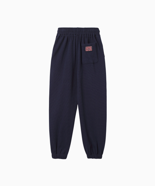 MENASOO（ミナス）の「Track Logo Waffle Jogger Pants_Navy（スウェットパンツ・レディース・ネイビー・F）」の7枚目の写真