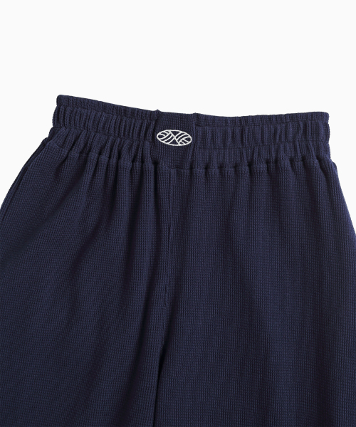 MENASOO（ミナス）の「Track Logo Waffle Jogger Pants_Navy（スウェットパンツ・レディース・ネイビー・F）」の8枚目の写真