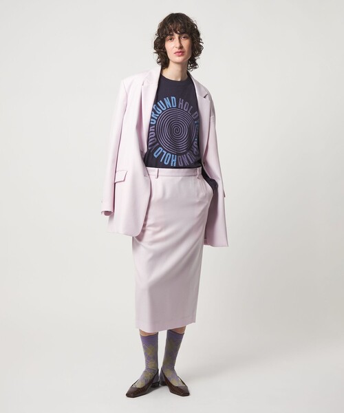 6(ロク)の「<6(ROKU)>HOLD YOUR GROUND ロングスリーブTシャツ(Tシャツ/カットソー・レディース・ネイビー/ホワイト・S/L)」の3枚目の写真