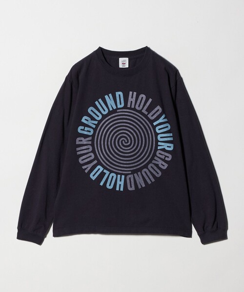 6(ロク)の「<6(ROKU)>HOLD YOUR GROUND ロングスリーブTシャツ(Tシャツ/カットソー・レディース・ネイビー/ホワイト・S/L)」の4枚目の写真