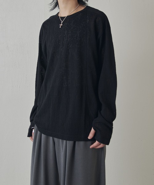 Lui's（ルイス）の「スウィッチングシアーPO（Tシャツ/カットソー・メンズ・グリーン/ホワイト/ブラック・M/S）」の2枚目の写真