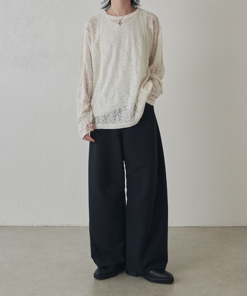 Lui's（ルイス）の「スウィッチングシアーPO（Tシャツ/カットソー・メンズ・グリーン/ホワイト/ブラック・M/S）」の8枚目の写真