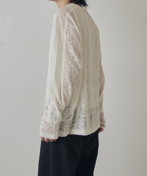 Lui's（ルイス）の「スウィッチングシアーPO（Tシャツ/カットソー・メンズ・グリーン/ホワイト/ブラック・M/S）」の6枚目の写真