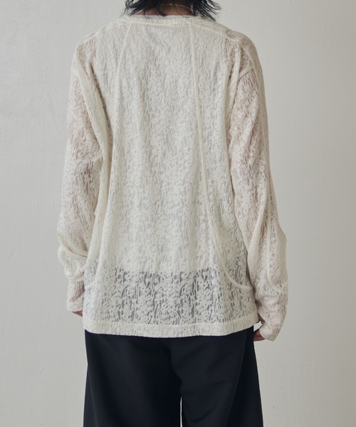 Lui's（ルイス）の「スウィッチングシアーPO（Tシャツ/カットソー・メンズ・グリーン/ホワイト/ブラック・M/S）」の7枚目の写真