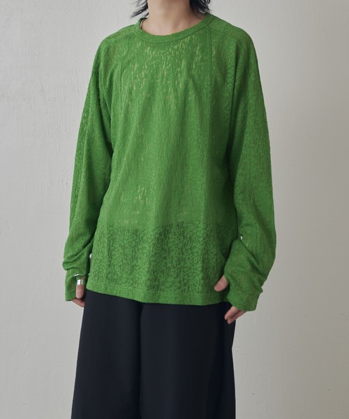 Lui's（ルイス）の「スウィッチングシアーPO（Tシャツ/カットソー・メンズ・グリーン/ホワイト/ブラック・M/S）」の17枚目の写真