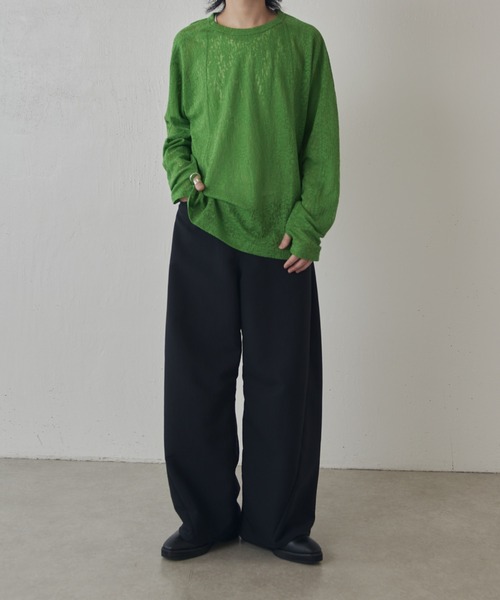 Lui's（ルイス）の「スウィッチングシアーPO（Tシャツ/カットソー・メンズ・グリーン/ホワイト/ブラック・M/S）」の20枚目の写真