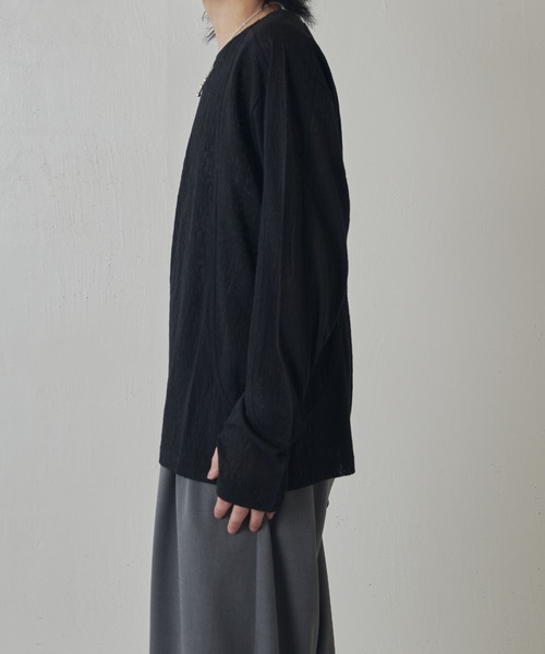 Lui's（ルイス）の「スウィッチングシアーPO（Tシャツ/カットソー・メンズ・グリーン/ホワイト/ブラック・M/S）」の12枚目の写真