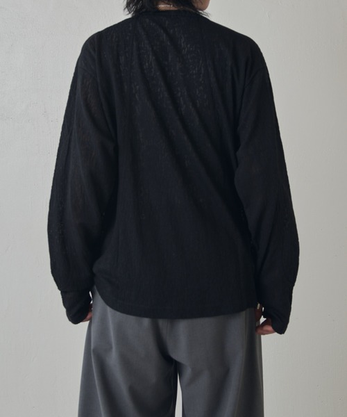 Lui's（ルイス）の「スウィッチングシアーPO（Tシャツ/カットソー・メンズ・グリーン/ホワイト/ブラック・M/S）」の13枚目の写真