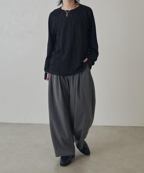 Lui's（ルイス）の「スウィッチングシアーPO（Tシャツ/カットソー・メンズ・グリーン/ホワイト/ブラック・M/S）」の14枚目の写真