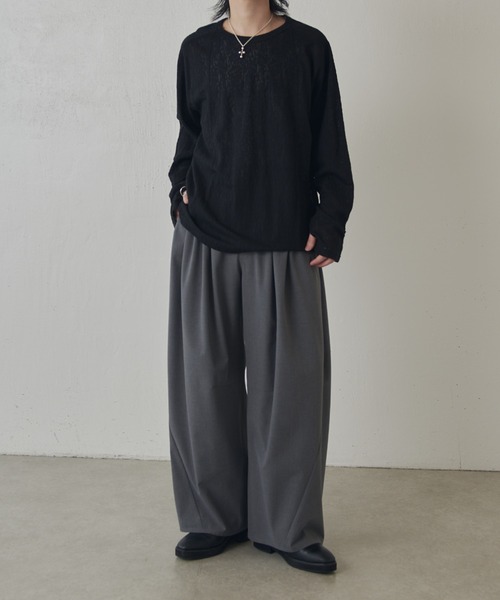 Lui's（ルイス）の「スウィッチングシアーPO（Tシャツ/カットソー・メンズ・グリーン/ホワイト/ブラック・M/S）」の15枚目の写真