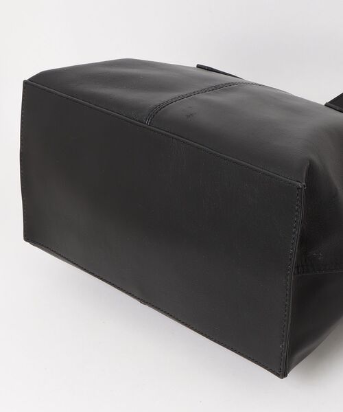 L.E.D.BITES（エルイーディーバイツ）の「レザートートバッグ　ゴートレザー　本革（トートバッグ・メンズ・ブラック・ONE SIZE）」の3枚目の写真