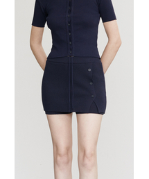 AFTERHOURS（アフターアワーズ）の「BUTTON UP LAYERED SKORT (NAVY)（その他パンツ）」