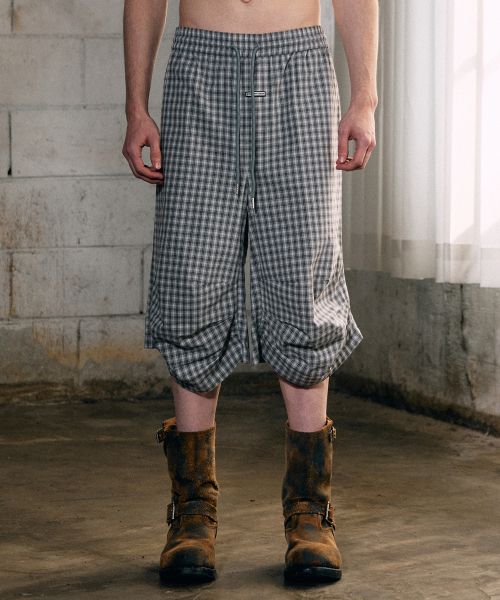 THEVINYLHOUSE(ザバイニルハウス)の「スリークォーターチェックパンツ ブルー(その他パンツ・メンズ・その他・S/M/L)」の3枚目の写真