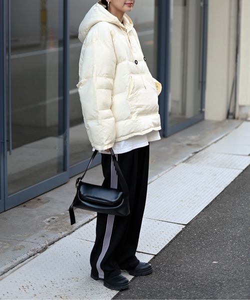 Marient（マリエント）の「アノラックパテッドアウター2（ダウンジャケット/コート・レディース・ブラック/アイボリー・FREE）」の16枚目の写真