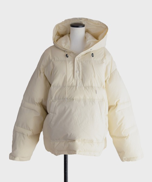 Marient（マリエント）の「アノラックパテッドアウター2（ダウンジャケット/コート・レディース・ブラック/アイボリー・FREE）」の18枚目の写真