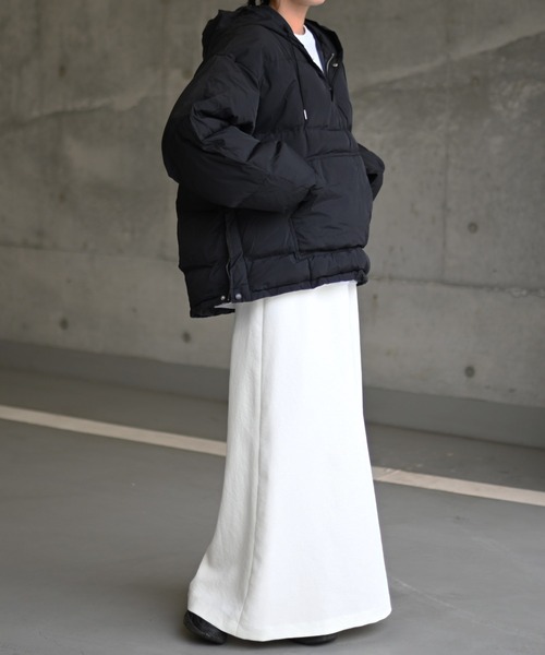 Marient（マリエント）の「アノラックパテッドアウター2（ダウンジャケット/コート・レディース・ブラック/アイボリー・FREE）」の3枚目の写真