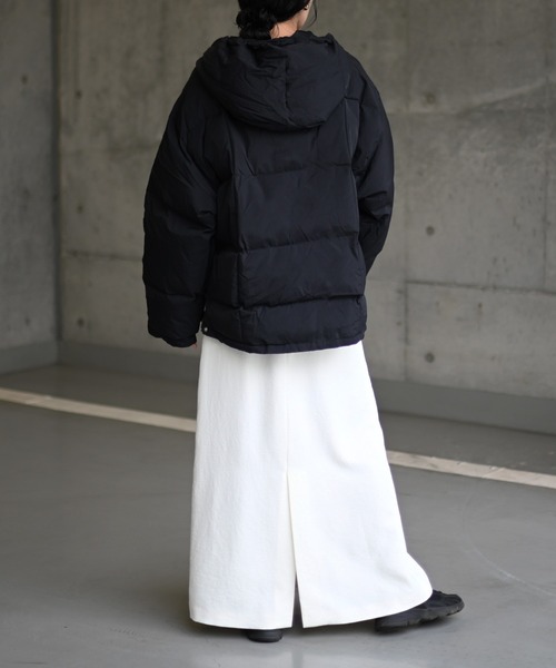 Marient（マリエント）の「アノラックパテッドアウター2（ダウンジャケット/コート・レディース・ブラック/アイボリー・FREE）」の4枚目の写真