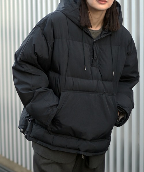 Marient（マリエント）の「アノラックパテッドアウター2（ダウンジャケット/コート・レディース・ブラック/アイボリー・FREE）」の6枚目の写真