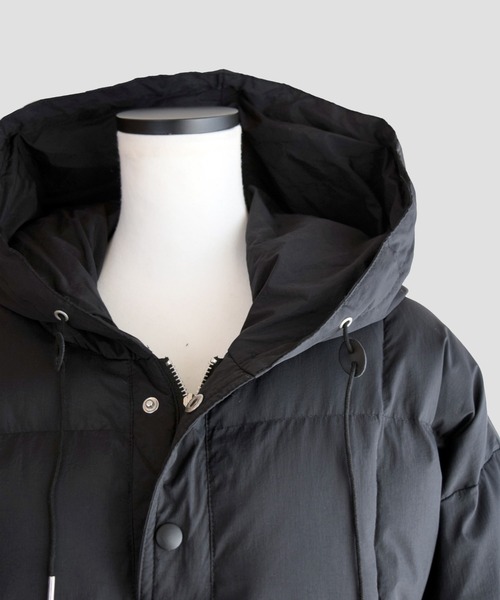Marient（マリエント）の「アノラックパテッドアウター2（ダウンジャケット/コート・レディース・ブラック/アイボリー・FREE）」の10枚目の写真
