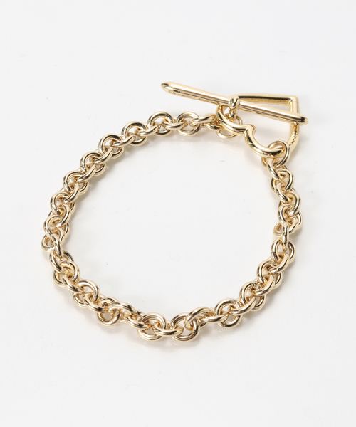 BASICKS(ベイシックス)の「BASICKS / ベイシックス HEART BRACELET SMALL LINK(ブレスレット・メンズ・ゴールド/シルバー・MEDIUM/SMALL)」の3枚目の写真