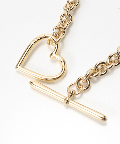 BASICKS(ベイシックス)の「BASICKS / ベイシックス HEART BRACELET SMALL LINK(ブレスレット・メンズ・ゴールド/シルバー・MEDIUM/SMALL)」の4枚目の写真