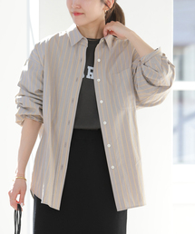［26SS新作］スーピマコットンストライプシャツ