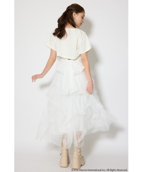 rienda（リエンダ）の「【Emily Paris】Tシャツ（Tシャツ/カットソー・レディース・ホワイト/ライトブラック/パープル・FREE）」の9枚目の写真