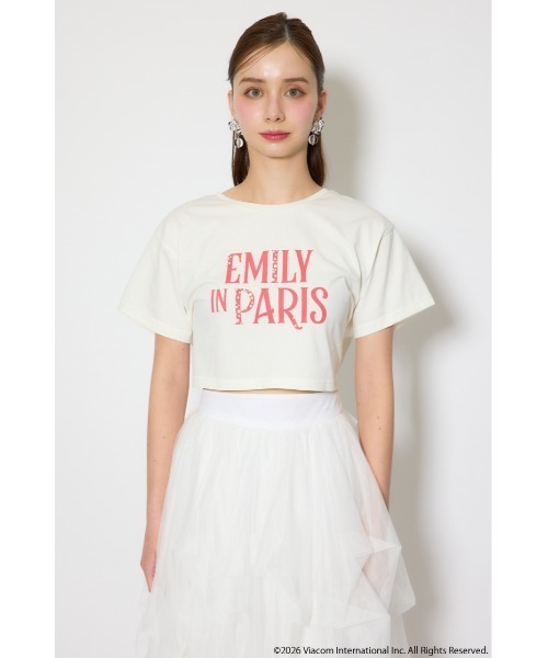 rienda（リエンダ）の「【Emily Paris】Tシャツ（Tシャツ/カットソー・レディース・ホワイト/ライトブラック/パープル・FREE）」の10枚目の写真