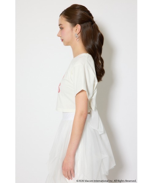 rienda（リエンダ）の「【Emily Paris】Tシャツ（Tシャツ/カットソー・レディース・ホワイト/ライトブラック/パープル・FREE）」の11枚目の写真