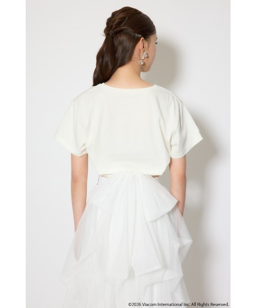 rienda（リエンダ）の「【Emily Paris】Tシャツ（Tシャツ/カットソー・レディース・ホワイト/ライトブラック/パープル・FREE）」の12枚目の写真