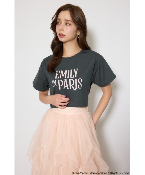 rienda（リエンダ）の「【Emily Paris】Tシャツ（Tシャツ/カットソー・レディース・ホワイト/ライトブラック/パープル・FREE）」の19枚目の写真