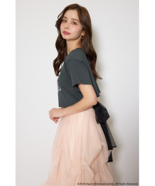 rienda（リエンダ）の「【Emily Paris】Tシャツ（Tシャツ/カットソー・レディース・ホワイト/ライトブラック/パープル・FREE）」の20枚目の写真