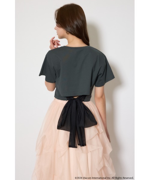 rienda（リエンダ）の「【Emily Paris】Tシャツ（Tシャツ/カットソー・レディース・ホワイト/ライトブラック/パープル・FREE）」の21枚目の写真