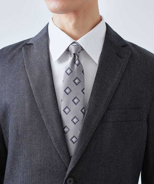 THE SHOP TK （ザ ショップ ティーケー ）の「小紋柄 アソート ネクタイ 【洗濯機OK】（ネクタイ・メンズ・ブルー系その他7/グレー系4/ネイビー系/ネイビー系3/ワイン系2/ピンク系その他・00）」の8枚目の写真