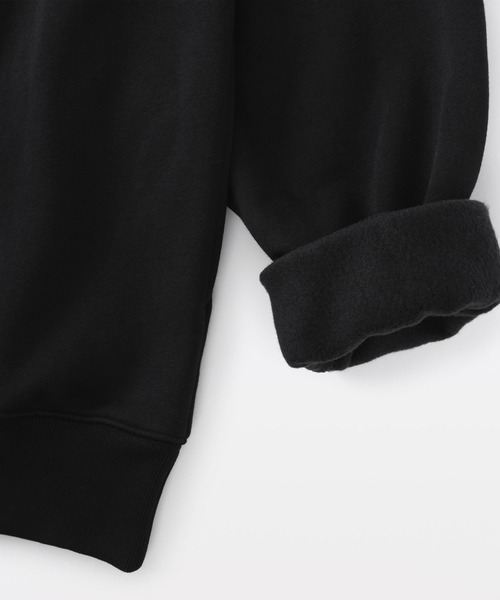 無印良品（ムジルシリョウヒン）の「紳士　ハーフジップスウェットシャツ（スウェット・メンズ・グレー/チャコールグレー/ネイビー/ブラック/スモーキーグリーン系・S/XL/L/M）」の7枚目の写真