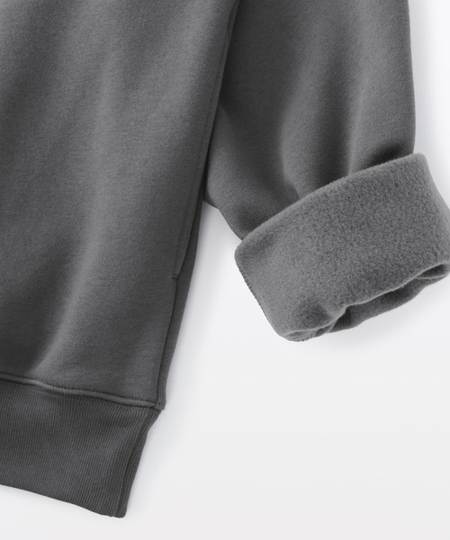 無印良品（ムジルシリョウヒン）の「紳士　ハーフジップスウェットシャツ（スウェット・メンズ・グレー/チャコールグレー/ネイビー/ブラック/スモーキーグリーン系・S/XL/L/M）」の11枚目の写真