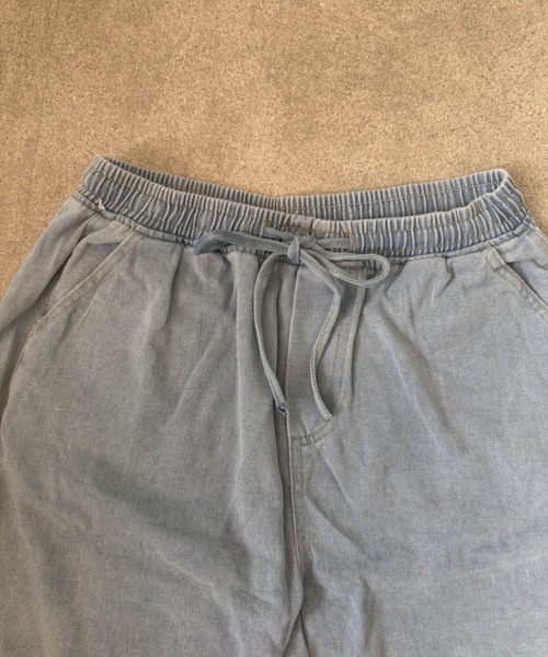 SHEPP（シープ）の「【26年春新作】【UNISEX】ワイドシルエット デニム バミューダパンツ（デニムパンツ・メンズ・ライトブルー/インディゴブルー・L/M）」の19枚目の写真