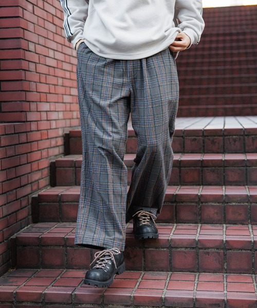 niko and...（ニコアンド）の「ネルチェックイージーパンツ（その他パンツ・メンズ・グリーン/グレー/ブラック・LARGE/MEDIUM）」の8枚目の写真