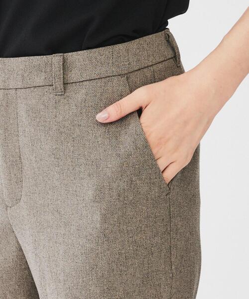 UNTITLED（アンタイトル）の「【洗える/仕事着/スーツ】ウーステッドカルゼ テーパードパンツ（その他パンツ・レディース・ブラウン系その他/ブラウン系その他7/ネイビー・00/01/02/03/04/42/44/46/48/50）」の17枚目の写真