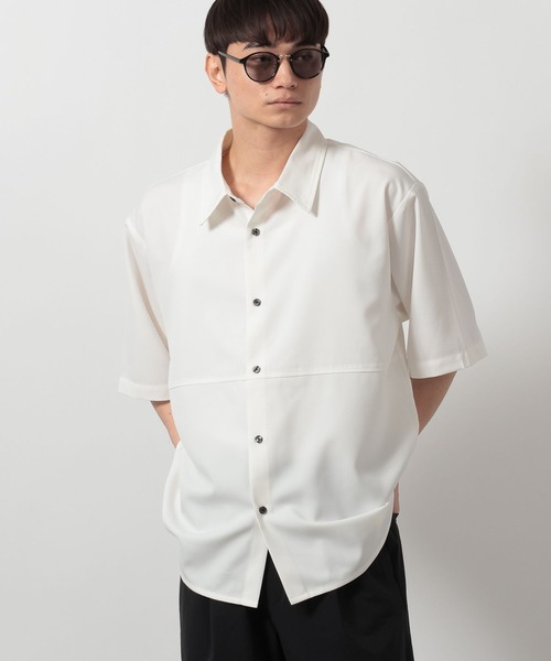 LAKOLE(ラコレ)の「<吸水速乾>ドライレギュラー半袖シャツ / 645769(シャツ/ブラウス・メンズ・グレイッシュベージュ/ブラック/ライトグレー/ホワイト/ネイビー・X-LARGE/LARGE/MEDIUM/SMALL)」の21枚目の写真
