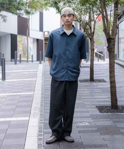 LAKOLE(ラコレ)の「<吸水速乾>ドライレギュラー半袖シャツ / 645769(シャツ/ブラウス・メンズ・グレイッシュベージュ/ブラック/ライトグレー/ホワイト/ネイビー・X-LARGE/LARGE/MEDIUM/SMALL)」の19枚目の写真