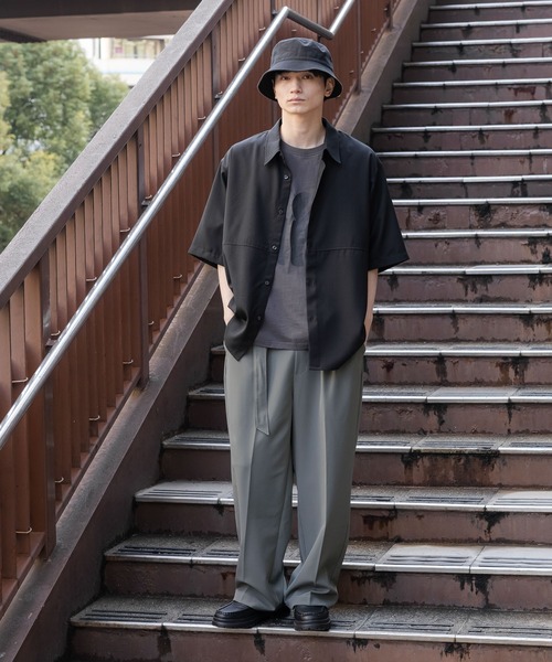 LAKOLE(ラコレ)の「<吸水速乾>ドライレギュラー半袖シャツ / 645769(シャツ/ブラウス・メンズ・グレイッシュベージュ/ブラック/ライトグレー/ホワイト/ネイビー・X-LARGE/LARGE/MEDIUM/SMALL)」の11枚目の写真
