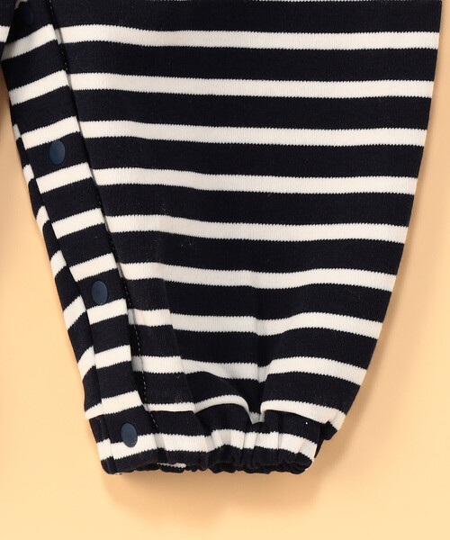 COMME CA ISM(コムサイズム)の「マリンフリル襟 ツーウェイオール(ロンパース・キッズ・オフホワイト・60-80cm)」の7枚目の写真